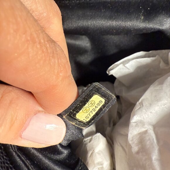 AUTHENTIC CHANEL CAVIAR QUILTED LARGE SHOPPING TOTE SHOULDER BAG BLACK 30 CM - Picture 12 of 12